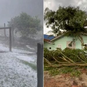 Granizo e Vendavais Voltam a Atingir Santa Catarina Fábrica Colapsa e Delegacia é Destruída em Novo Temporal