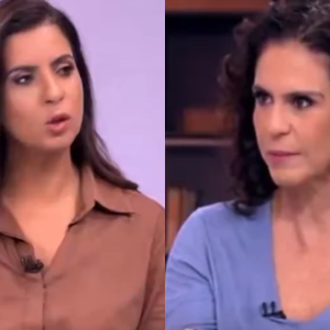 Malu Gaspar é corrigida ao vivo por Camila Bomfim sobre Flávio Bolsonaro na GloboNews