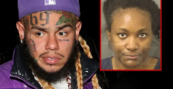 Tekashi 6ix9ine em Apuros: Mulher Armada Tenta Invadir Mansão Enquanto Rapper Conversa com Namorada da Cadeia