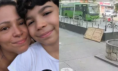 Câmera flagra ônibus atropelando mãe e filho de bicicleta elétrica; motorista mentiu sobre acidente fatal no Rio