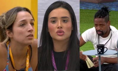 BBB 26: Samira espiona conversa de Jordana e Boneco sobre "Eternos" e alerta aliados sobre eliminação de Juliano Floss