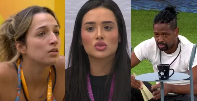 BBB 26: Samira espiona conversa de Jordana e Boneco sobre "Eternos" e alerta aliados sobre eliminação de Juliano Floss