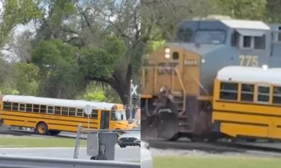 Motorista de ônibus escolar presa após ignorar sinais e ser atingida por trem com 29 alunos na Flórida