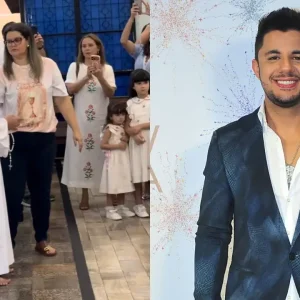 Filho de Cristiano Araújo, Bernardo impressiona com semelhança chocante ao pai em foto rara; fãs reagem: 'A cara do pai!'
