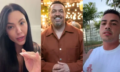 Ex de Rayane Figliuzzi detona Belo após selinho em filho: 'Não sabe controlar a mulher'