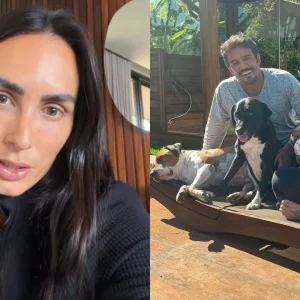 Clara Maia explica afastamento de cachorros após nascimento dos gêmeos: "Comportamentos perigosos"