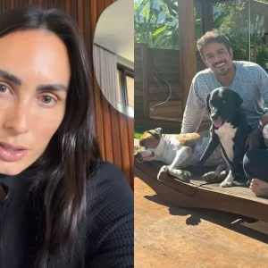 Clara Maia explica afastamento de cachorros após nascimento dos gêmeos: "Comportamentos perigosos"