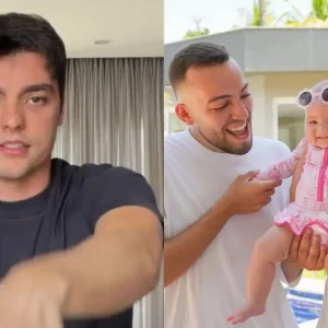 Lucas Bley alerta pais e cuidadores sobre engasgo infantil após susto com a filha Mia