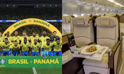 Seleção Brasileira viaja para Copa do Mundo em avião de R$ 1 bilhão que já transportou Rolling Stones