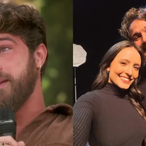 André Luiz Frambach se emociona ao vivo com declaração de Larissa Manoela e relembra desafios do casal