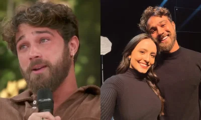 André Luiz Frambach se emociona ao vivo com declaração de Larissa Manoela e relembra desafios do casal