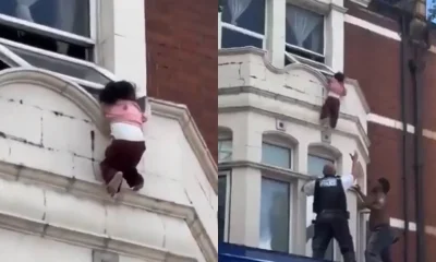 Heróis Improvisados: Policial e Cidadão Resgatam Criança Pendurada em Janela em Londres