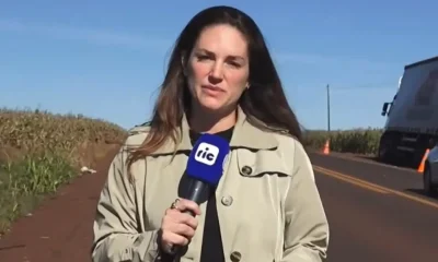 Repórter e cinegrafista da Record escapam de atropelamento chocante em cobertura no PR