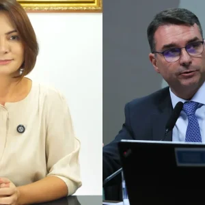 Michelle Bolsonaro apela por paz e esclarece desavenças com Flávio Bolsonaro