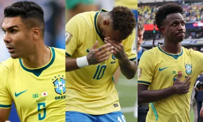 Neymar se despede da Seleção após eliminação na Copa do Mundo de 2026; Vini Jr. e Casemiro lamentam
