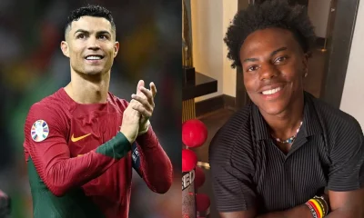 Cristiano Ronaldo presenteia influencer Speed com chuteiras exclusivas da Copa do Mundo