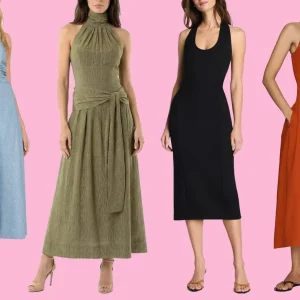 Vestidos de Festa com Decote Halter: Estilos Incríveis para Casamentos de Fim de Verão