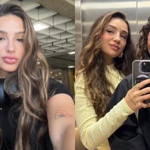 Duda Wilken, namorada de Rayssa Leal, reage com irritação a perguntas sobre a skatista em live