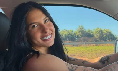 Ana Castela passa por susto ao sair da academia e atinge moto com caminhonete
