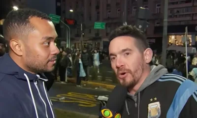 Repórter da Band é chamado de 'macaco' por torcedor após derrota da Argentina na Copa