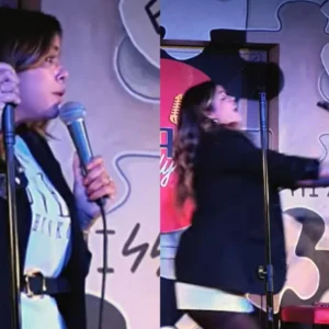 Mulher que atacou comediante com cadeira em SC é indiciada por injúria e vias de fato